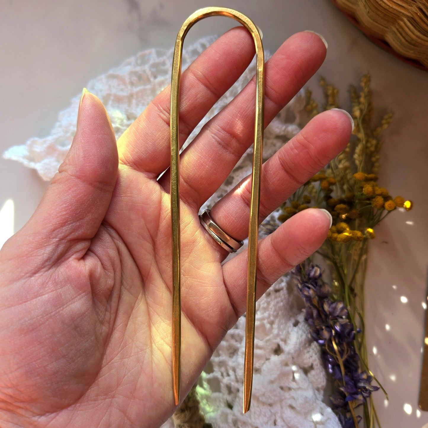Bee's Brass Hair Pins
