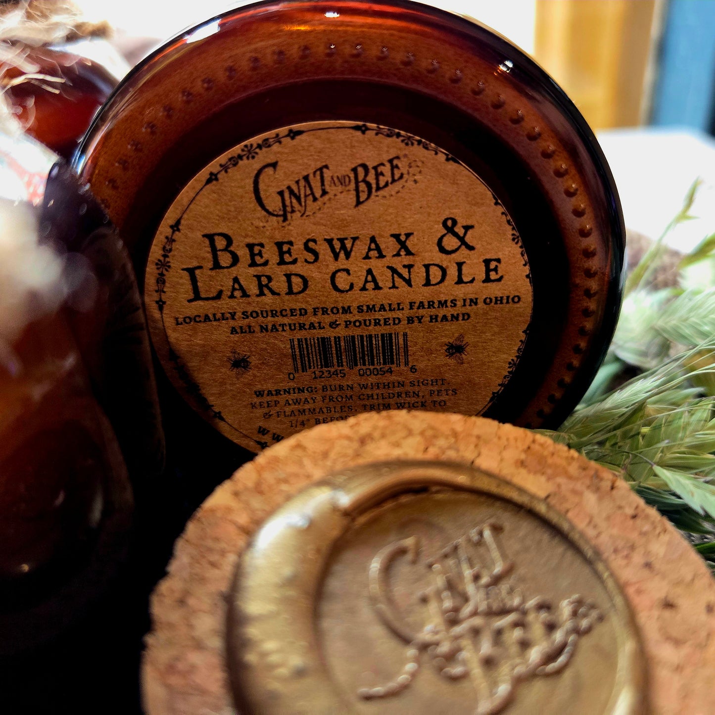 Ohio Heritage Beeswax Apothecary Candle