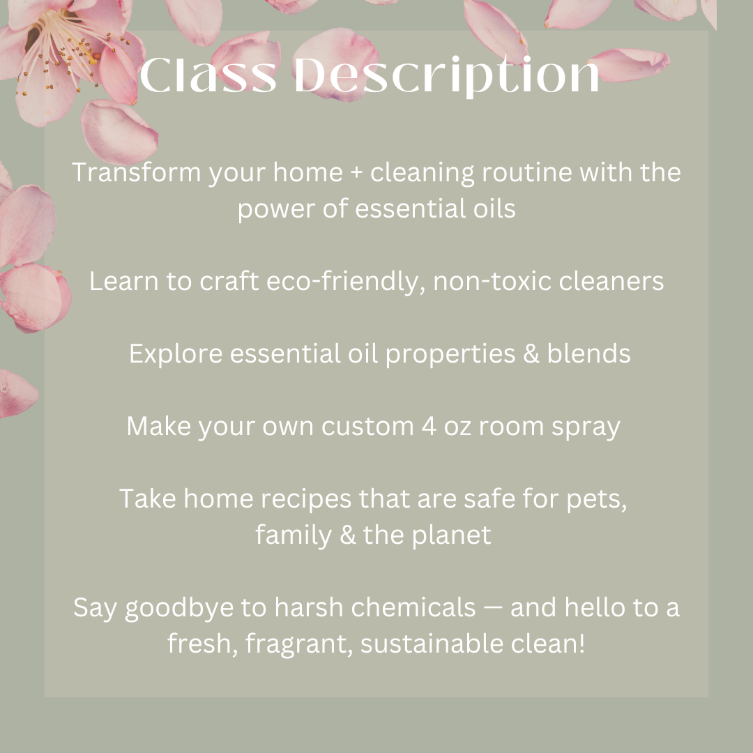 Class Registration: Aromatic Natural Cleaning