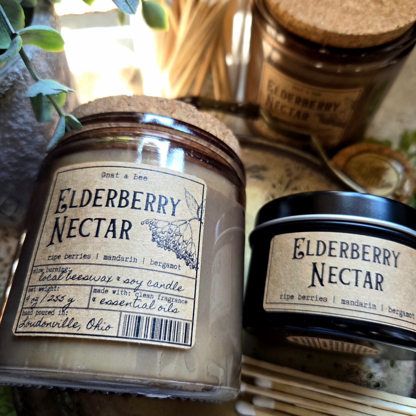 Elderberry Nectar Apothecary Candle