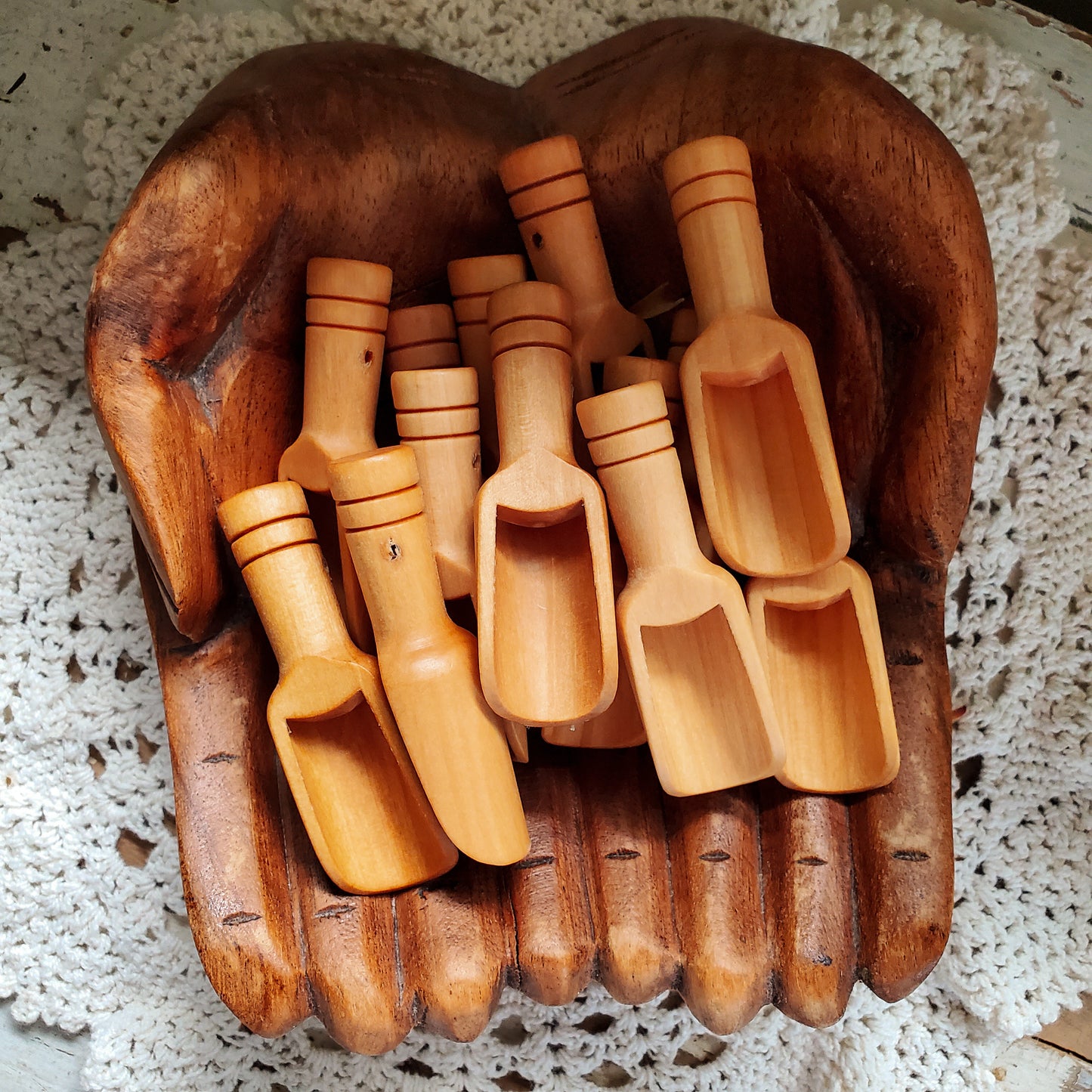 Mini Wooden Scoop