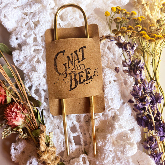 Bee's Brass Hair Pins