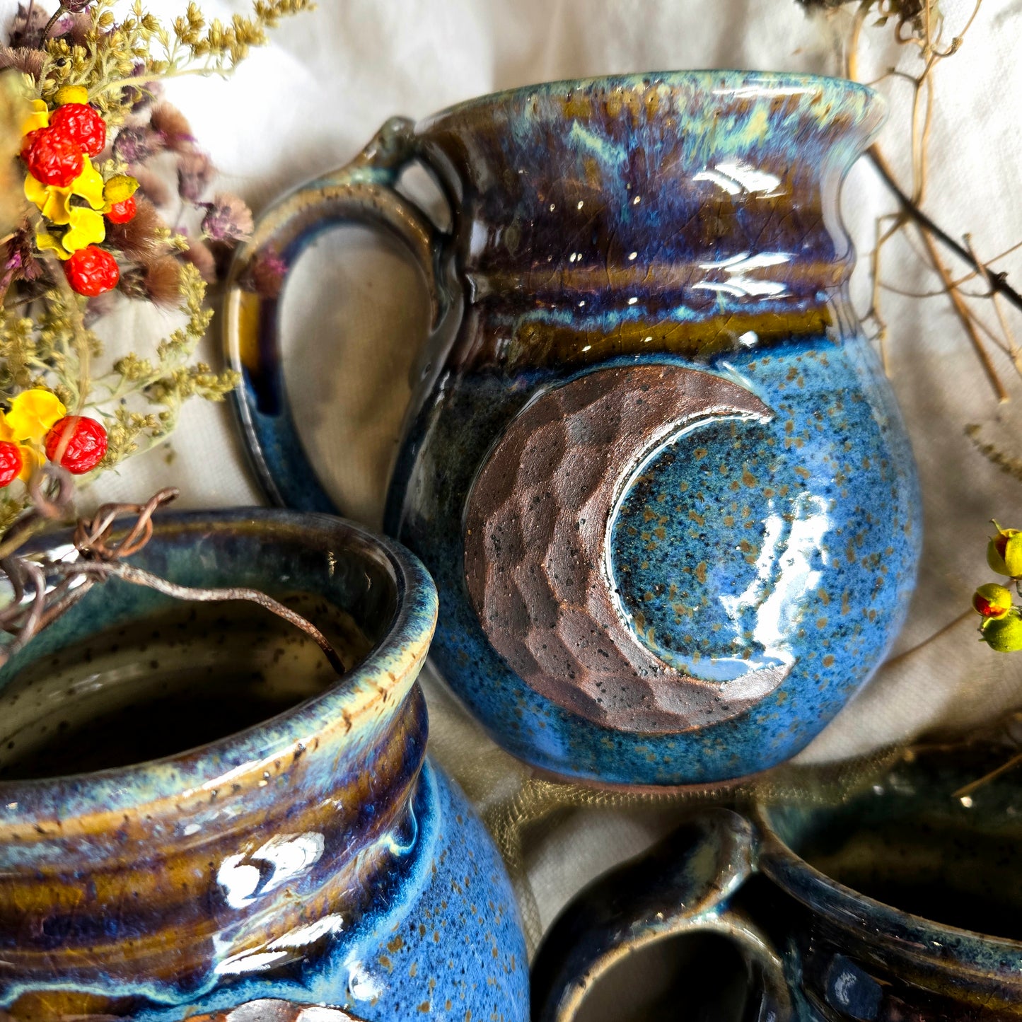 Moon Mugs by Rhino Pottery
