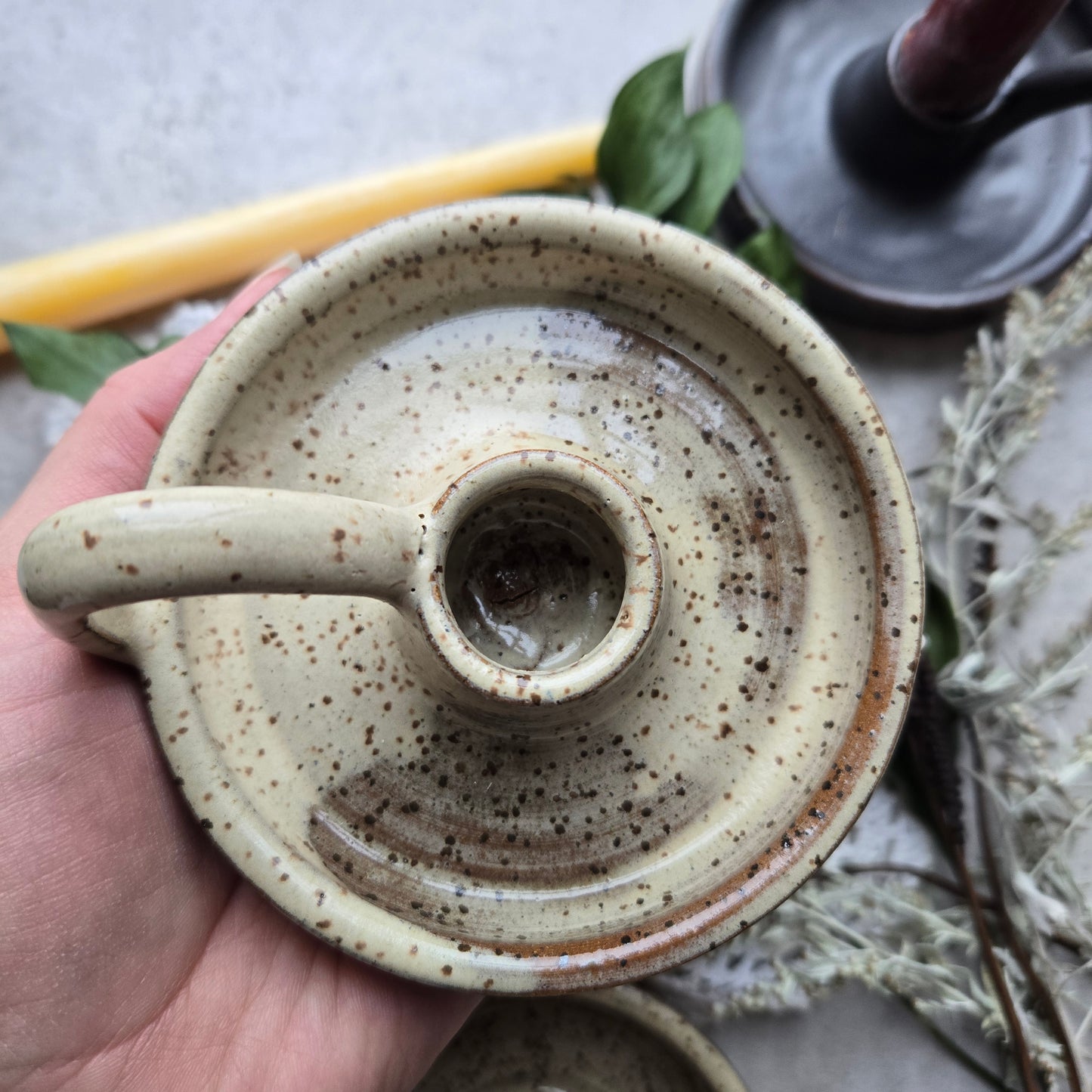 Taper Candle Holder by Rhino Pottery