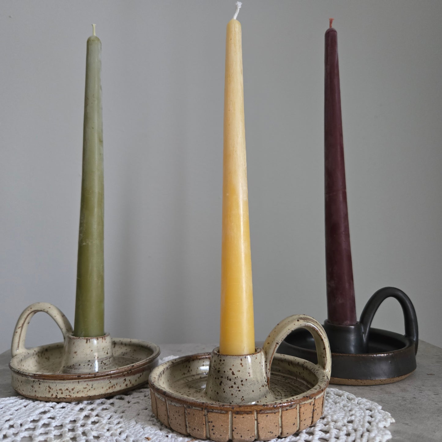 Taper Candle Holder by Rhino Pottery