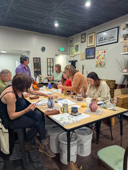 Class Registration: Pottery Mug Carving Workshop with Rhino Pottery