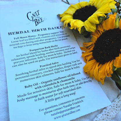 Herbal Birth Box for Mama and Baby